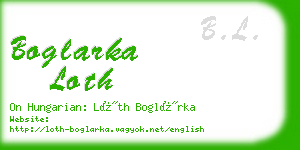 boglarka loth business card